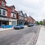 Shaw Road pavement widening and streetscape improvements using conservation flags, tree pits