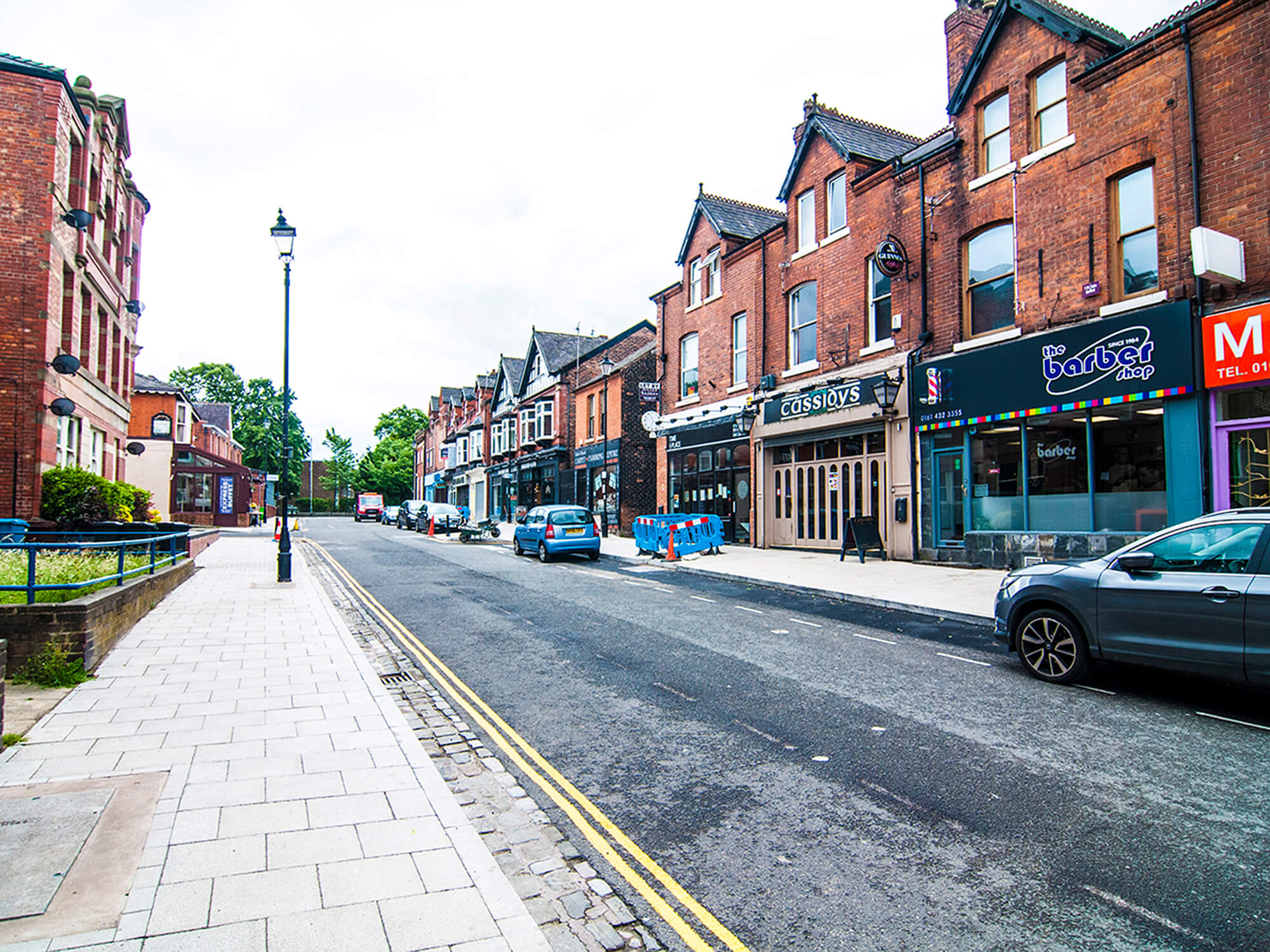 Shaw Road pavement widening and new conservation flag paving materials