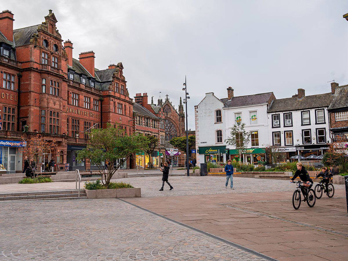 Greenmarket with cathedral view Landscape Architecture applied to Greenmarket with cathedral view