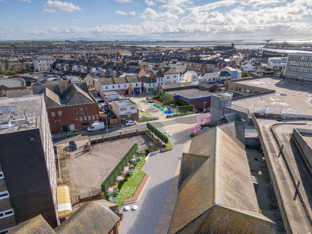 Barrow pocket park natural dimensions greenspace seating and play